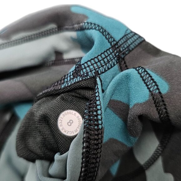 Lululemon Wunder Train High-Rise Tight 25" Heritage 365 Camo Tidewater Teal, 8 - Picture 7 of 9